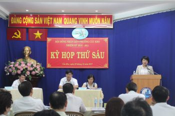 Hội đồng nhân dân phường tổ chức kỳ họp thứ 6 nhiệm kỳ 2016 – 2021
