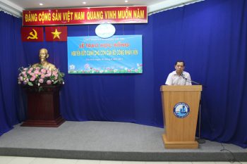 Tổ  chức Ngày hội tình nguyện vì cộng đồng Quý III năm 2017 và Lễ trao học  bổng Nguyễn Đức Cảnh cho con Cán bộ công nhân viên Công đoàn cơ sở  phường Cầu Kho
