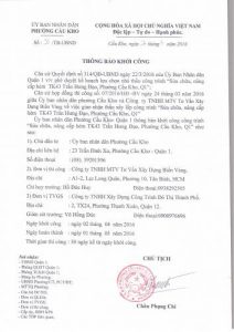 Thông báo khởi công công trình sửa chữa, nâng cấp hẻm TK43 Trần Hưng Đạo